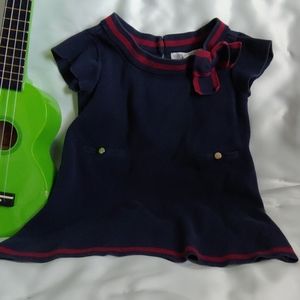 Classic navy blue kid dress
